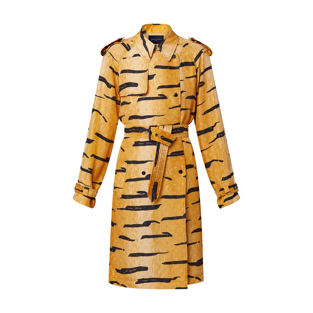 Tiger Print Trench Coat thumbnail 6
