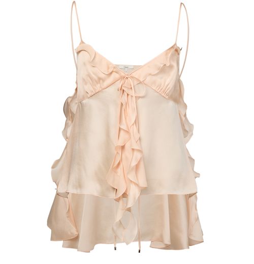 CHLOE Frilled top in silk