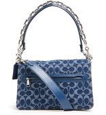 Tabby denim signature shoulder bag - COACH