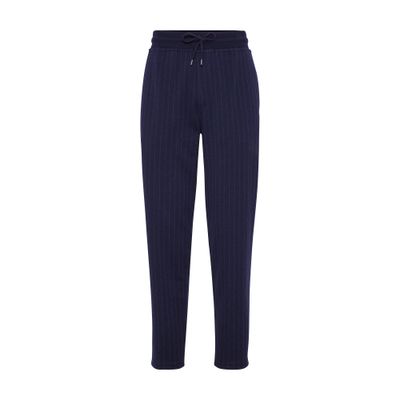 Shop Brunello Cucinelli Double Cloth Trousers In Blue