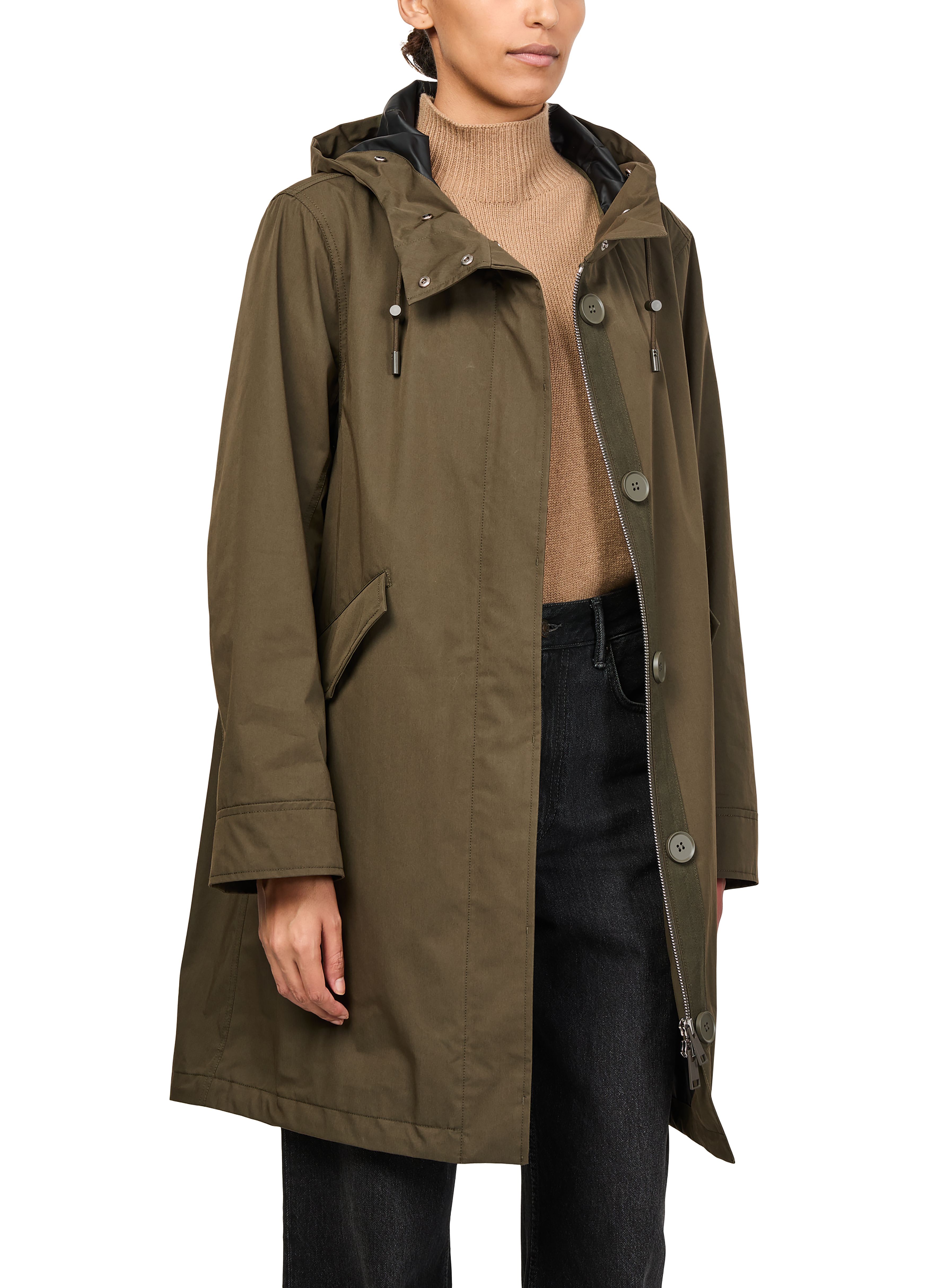 Cotton parka with a hood thumbnail 7