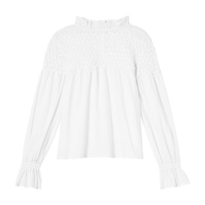 Sorelle Striped Smocked Top