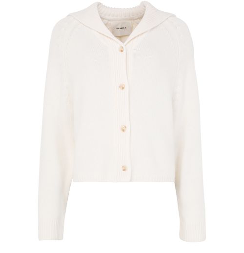 Lisa Yang — Mora cashmere cardigan (Beige)