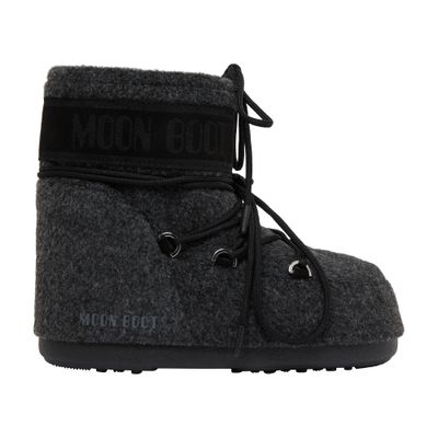Moon Boot Icon Low Felt Snow Boots An In Black