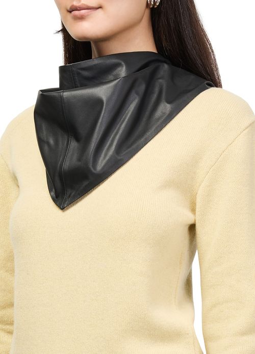 LEMAIRE Triangular leather scarf
