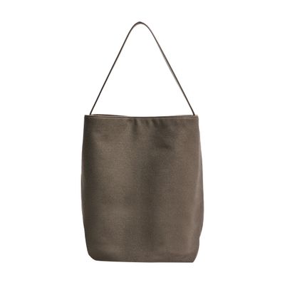 The Row Large N/s Park Tote Bag In Cotton Canvas In Brown