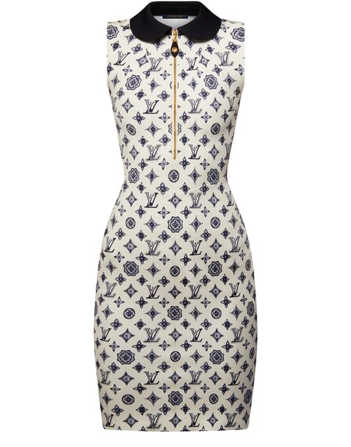 LOUIS VUITTON Monogram Fitted Dress
