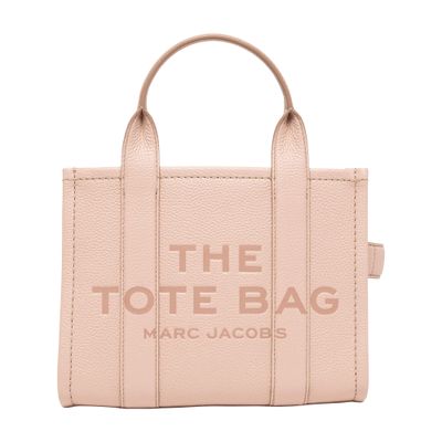 Shop Marc Jacobs The Leather Medium Tote Bag In Rose