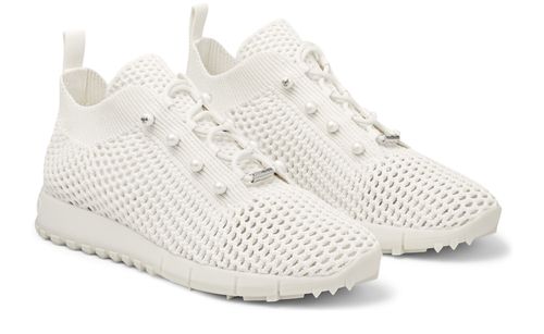 JIMMY CHOO Veles crochet sneakers