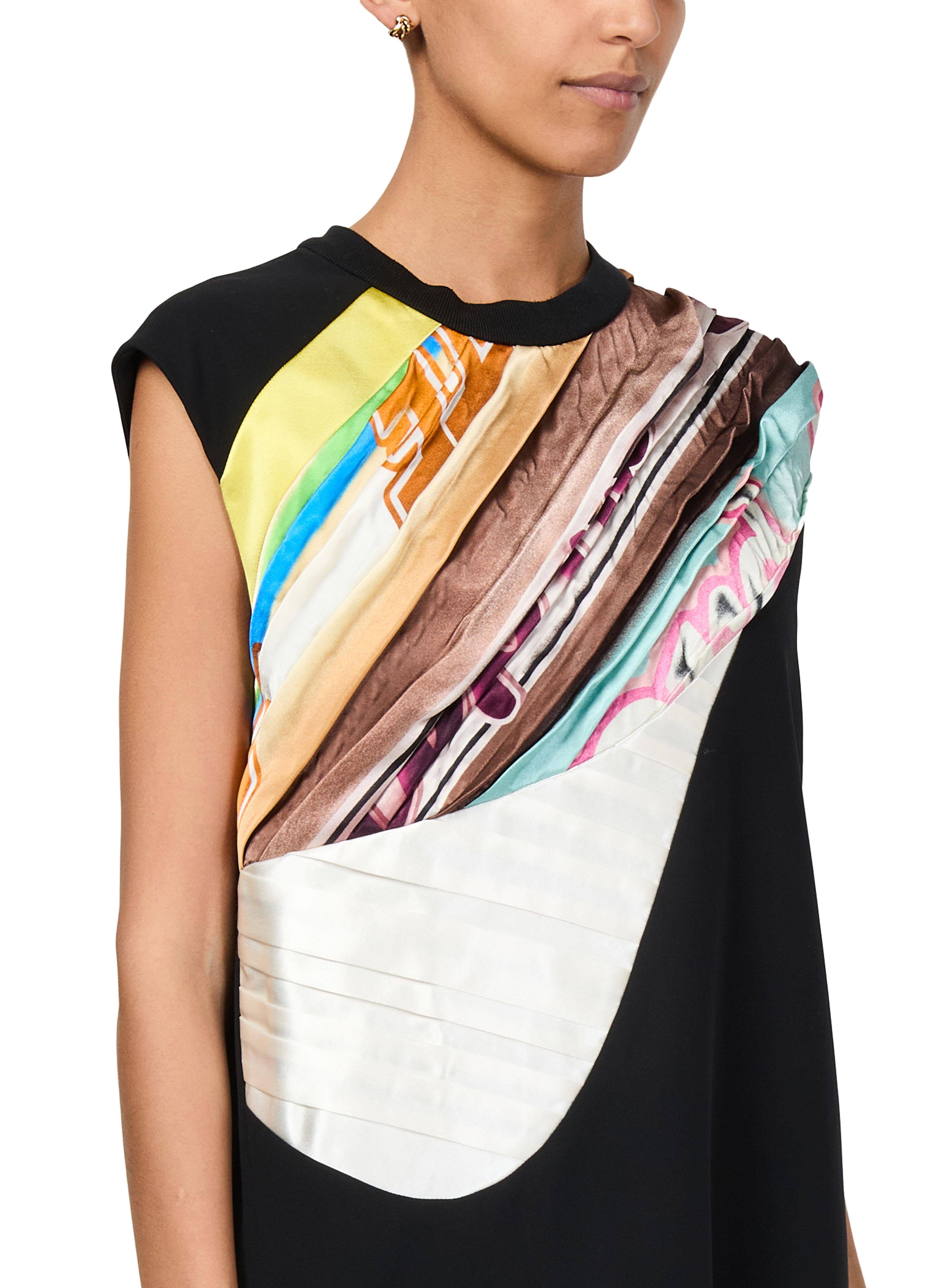 Pleated Insert Straight-Cut Dress thumbnail 3