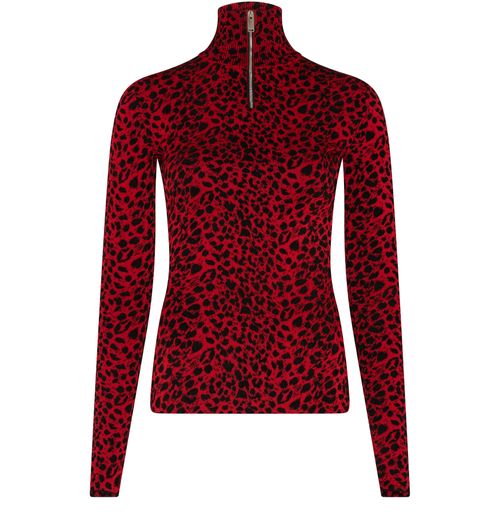 MCQUEEN Zipped turtle neck jumper