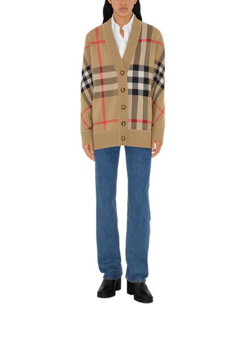 BURBERRY Check cardigan