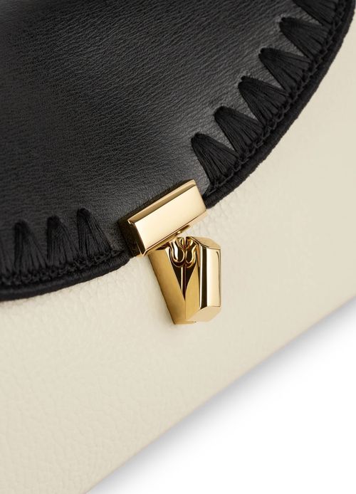 TOTEME T-Lock mini embroidered leather pouch