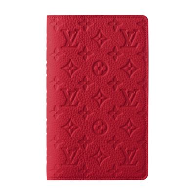 Louis Vuitton Emily Notebook Cover Mm In Red