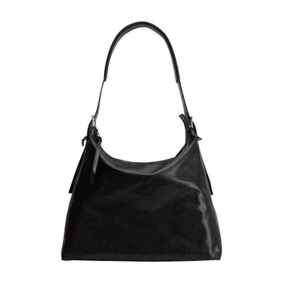 Lemaire Belted Hobo Bag In Brown