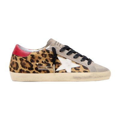 Golden Goose Femme Beige Sneakers À Imprimé Étoile Super-Star