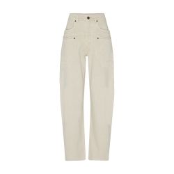 BABYMONSTERローラ着用【ISABEL MARANT】Beryl パンツ BERYL PANTS Woman ecru | ISABEL MARANT Official online store