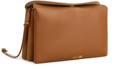 CELINE Trio flap in smooth lambskin