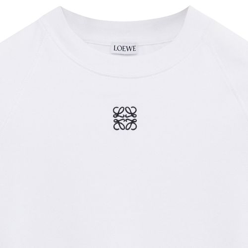 LOEWE Fitted cotton blend t-shirt