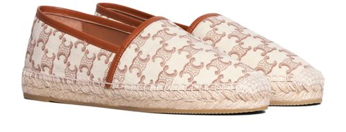 CELINE Espadrille avec toile signature Triomphe canvas