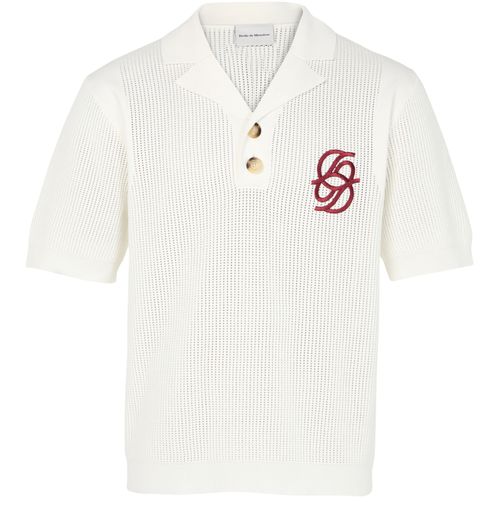 DROLE DE MONSIEUR The Mongram knit polo shirt