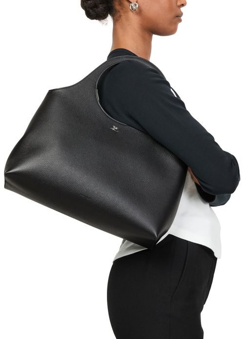 COURREGES Große genarbte Handtasche Holy Day