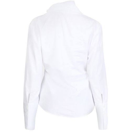 COURREGES Knotted poplin blouse