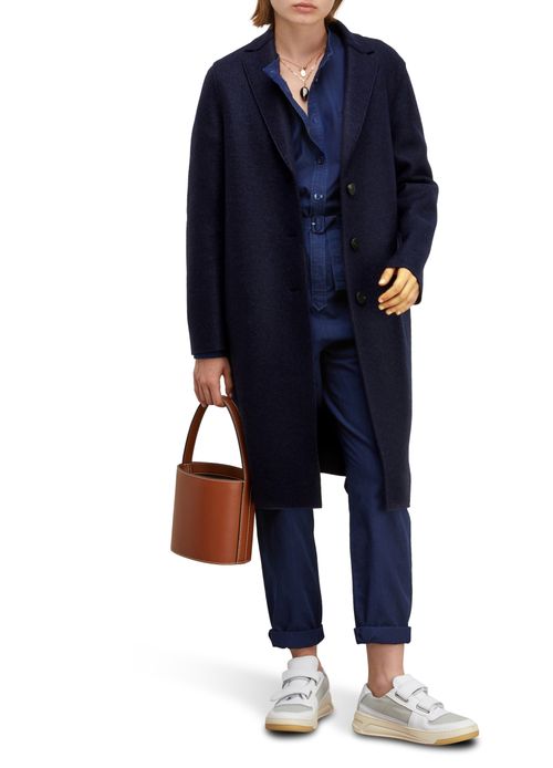 HARRIS WHARF LONDON Manteau en laine pressée