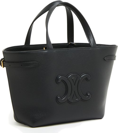 CELINE Mini cabas Anais cuir Triomphe in grained calfskin