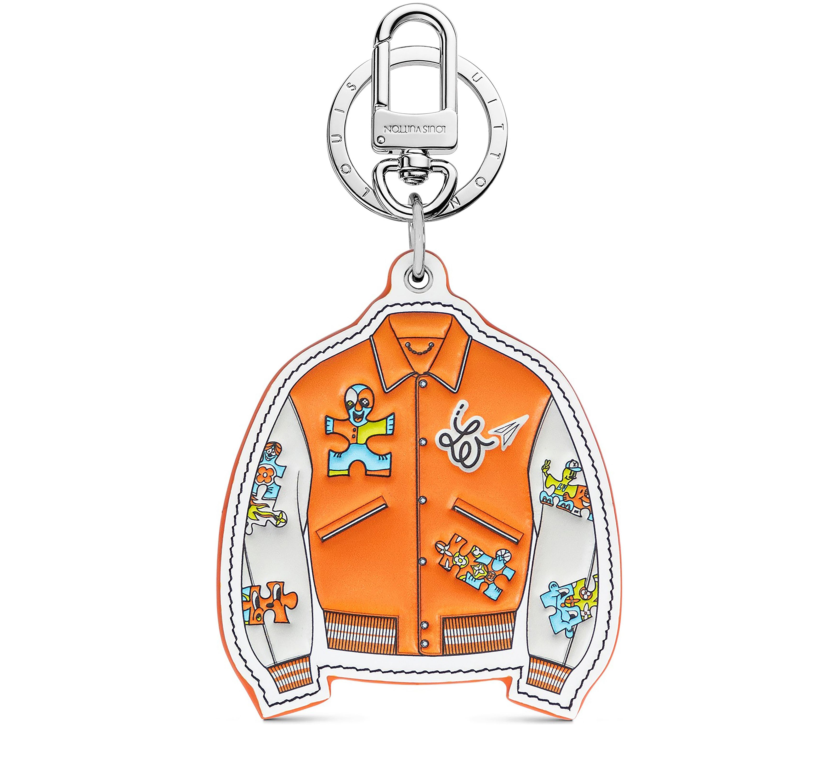 LV Varsity Jacket Bag Charm & Key Holder