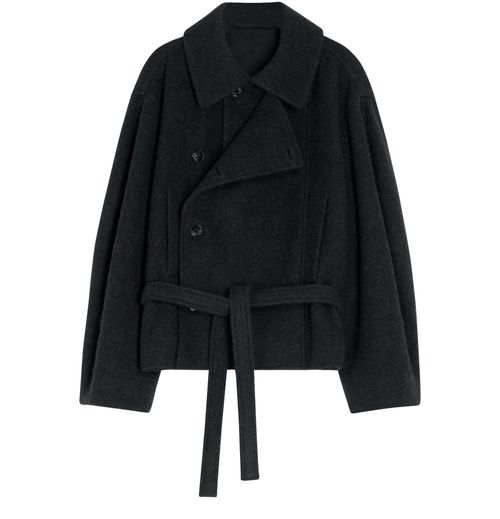 LEMAIRE Manteau peignoir court asymétrique