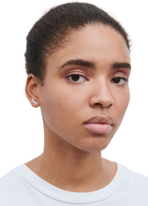 SOPHIE BILLE BRAHE 3 pearls single earring