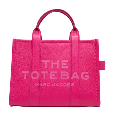 Marc Jacobs The Leather Medium Tote Bag In Pink