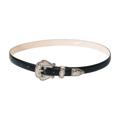 Dehanche Santo Belt With Mixed Finishes In Black