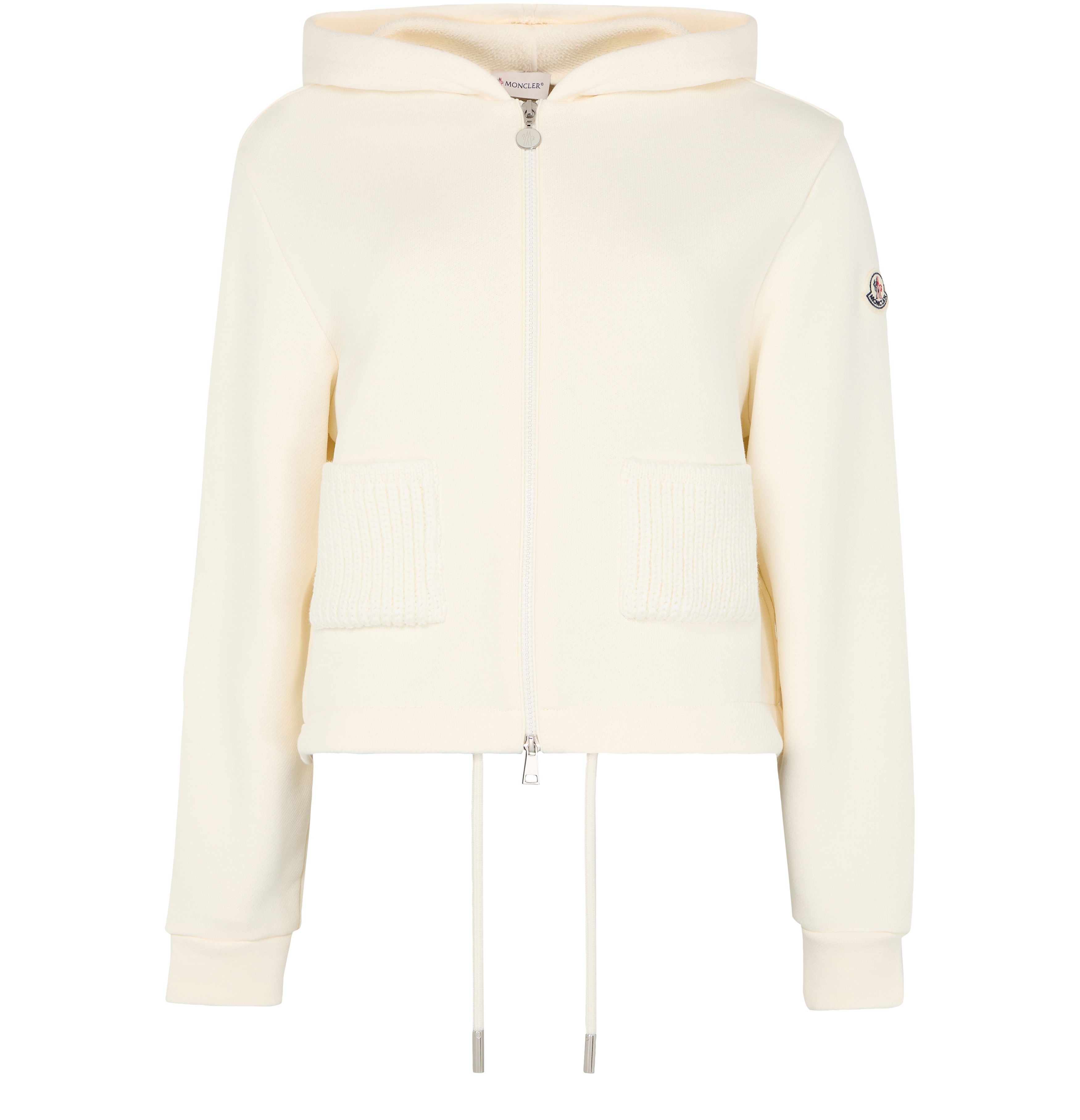 Zip up bi-material jacket