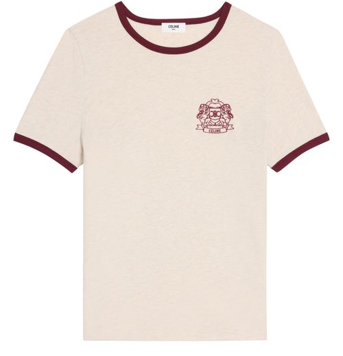 CELINE 70's blason t-shirt in cotton jersey