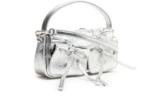 ACNE STUDIOS Micro sac Lux multipoches métallisé