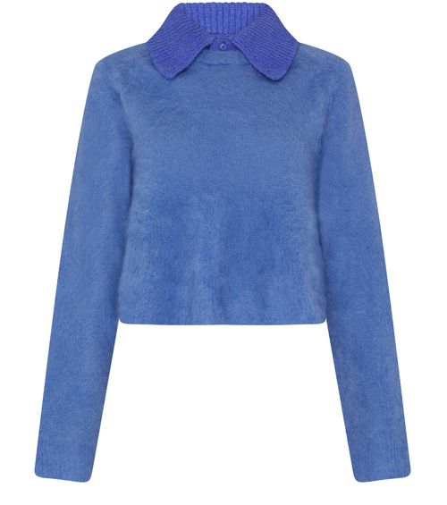 LOEWE Mohair and wool polo sweater