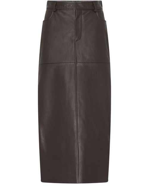 MOSCHINO Leather skirt
