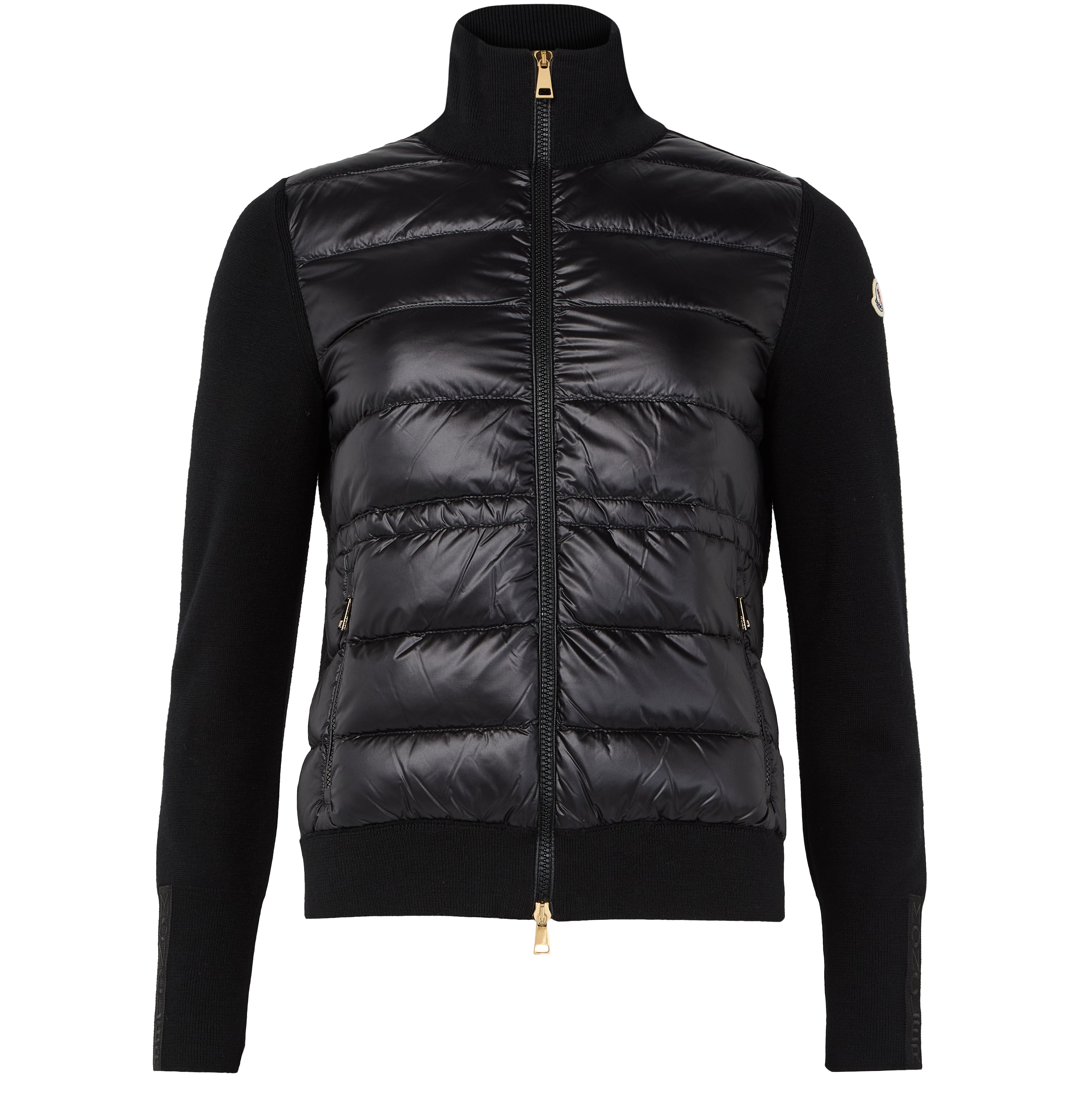 Bi-material jacket with logo