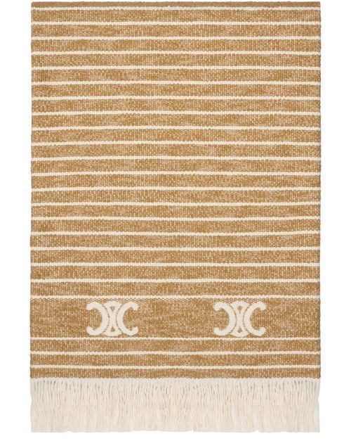 CELINE Beach fouta in Triomphe striped cotton