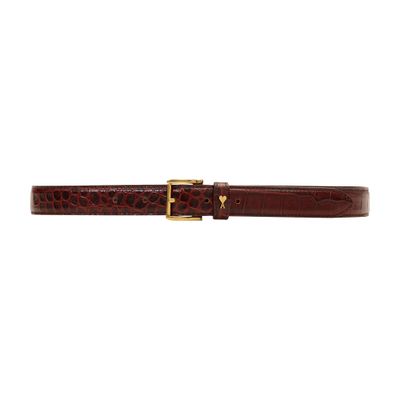Ami Alexandre Mattiussi Paris Paris Belt 25mm In Brown