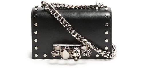 MCQUEEN Mini jewelled satchel