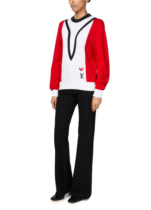 LOUIS VUITTON Old School Color Block Sweater 