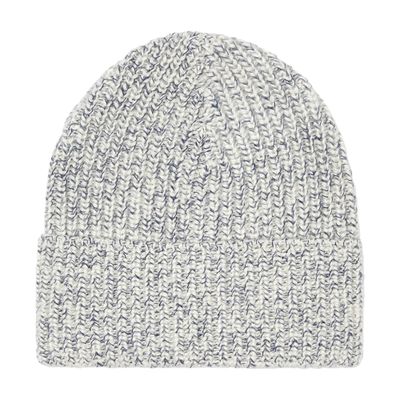 Brunello Cucinelli Brushed Ribbed-knit Beanie In Blue
