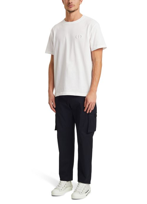 DIOR CD embroidery t-shirt