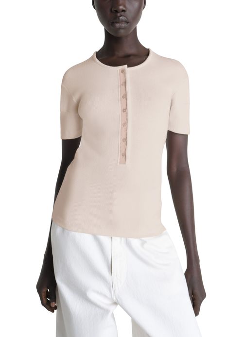 LEMAIRE Fitted Henley t-shirt