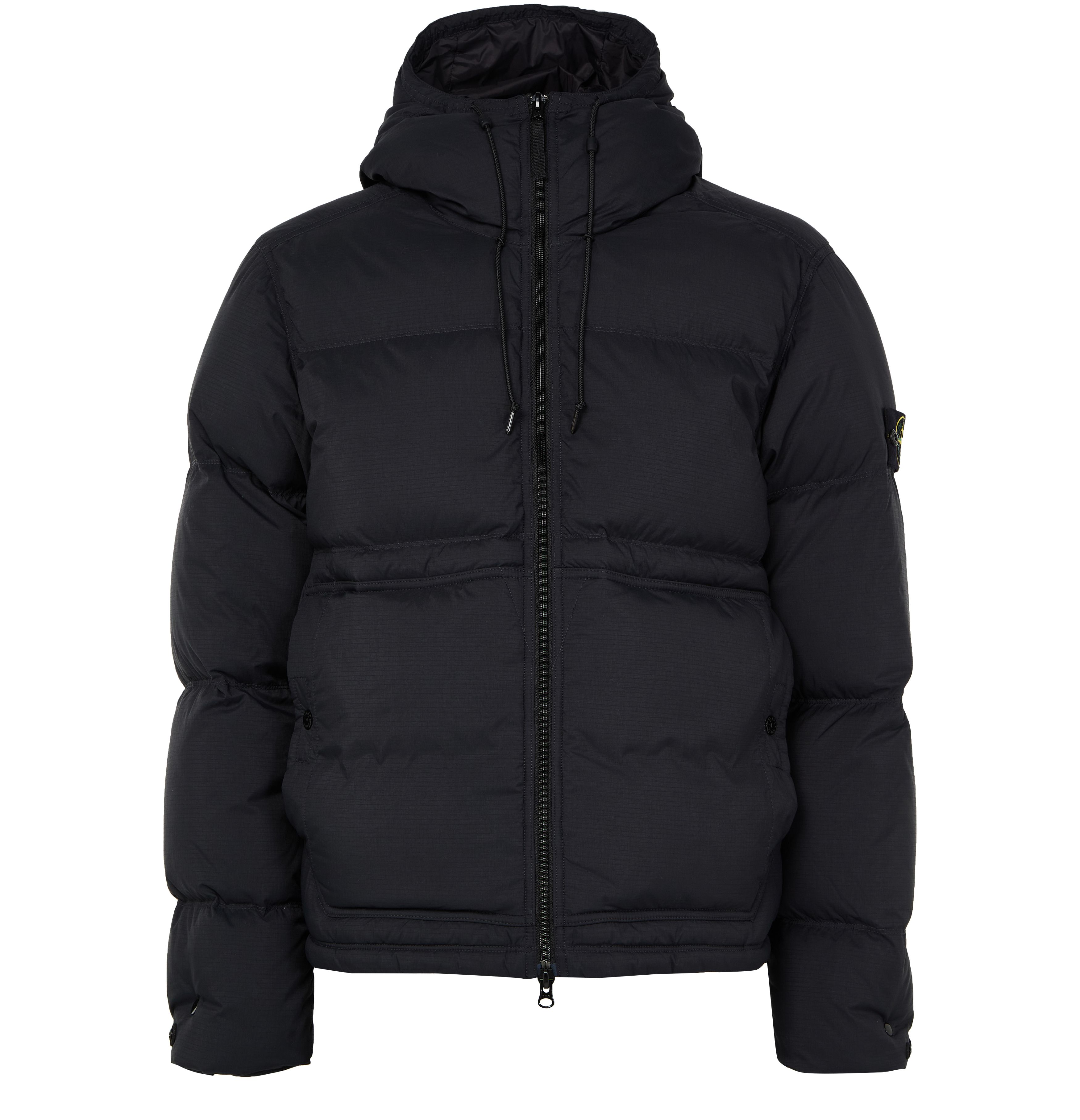 Hooded down jacket