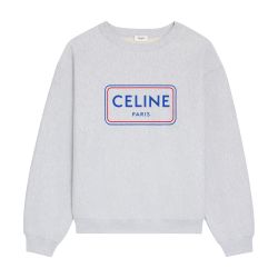 Loose sweatshirt in cotton fleece