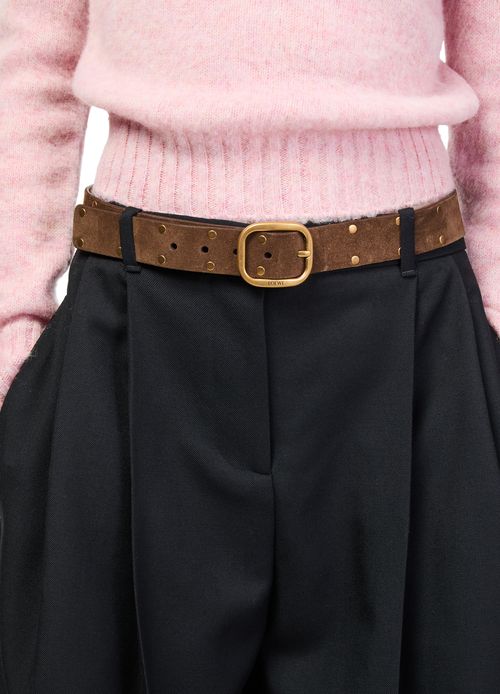 LOEWE Soft, rounded suede belt